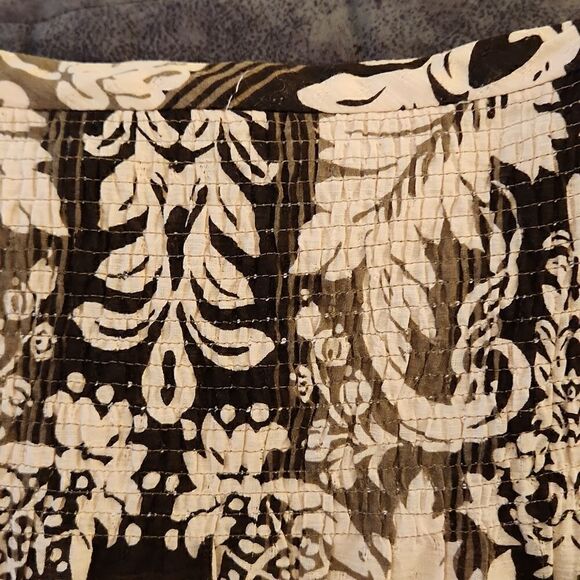 Ann taylor loft size 8 p skirt size 8 petites skirt side zipper smocked slip - Picture 3 of 6